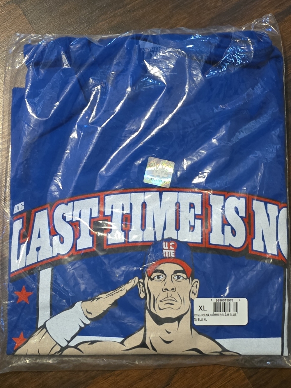 WWE Blue 'Last Time Is Now' John Cena Graphic Tee